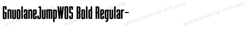 GnuolaneJumpW05 Bold Regular字体转换